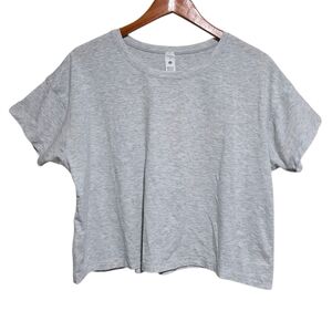 lululemon Cates Tee Heathered Core Ultra Light Grey Size 10